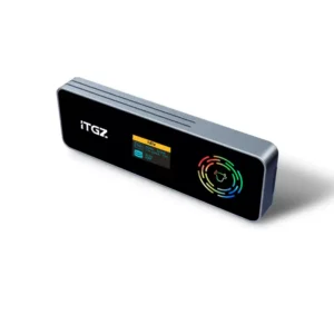 ​ITGZ Enclosure SSD M.2 NVMe Protokol Ganda RTL9210b dengan Layar LED RGB​