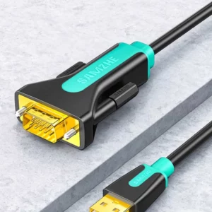​Samzhe USB ke RS232 Kabel Konversi Port Serial Sembilan Pin untuk Koneksi Komputer Printer DB9 Kabel Data Port Serial COM Port​
