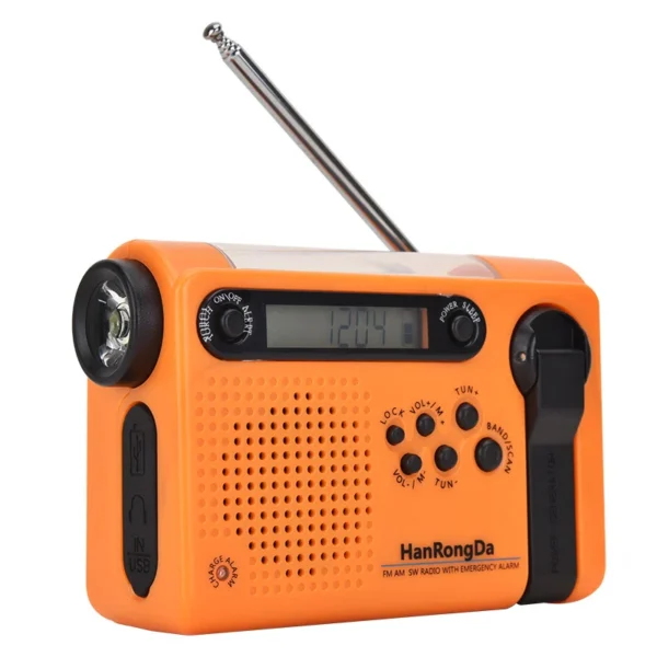 ​HanRongDa HRD900 Radio Darurat Persiapan Bencana Profesional (Versi Peningkatan Type-C)​​ - Gambar 3