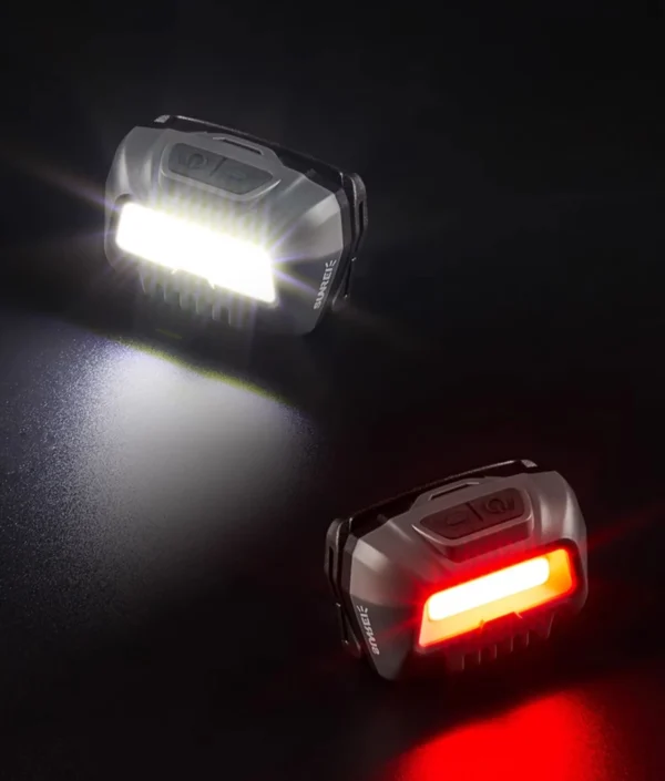 SUNREI EOS2 Lampu Kepala COB Berdaya Baterai AAA dengan Lampu Ganda - Gambar 3