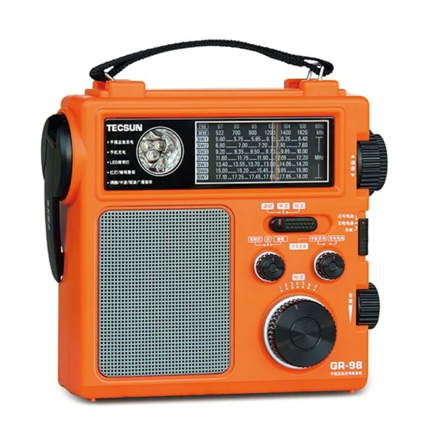 Radio Darurat Engkol Tangan TECSUN GR-98 (Radio Bertahan Hidup Darurat)